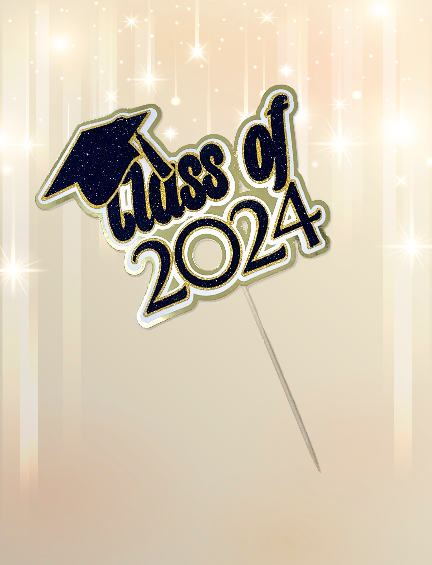 Class of 2024 non-edible cake topper