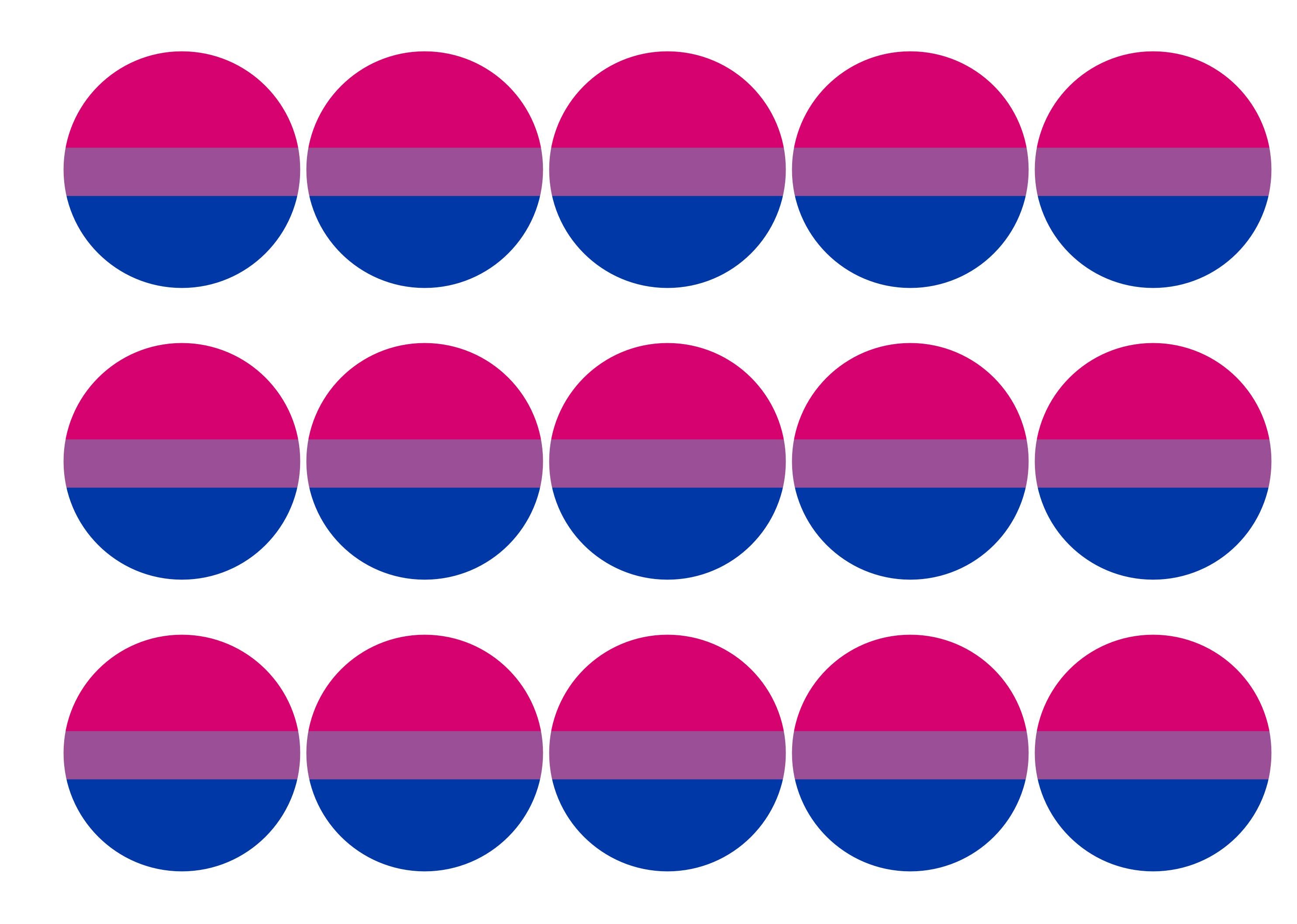 Edible Cake Toppers Bisexual Pride Flag Edibilis