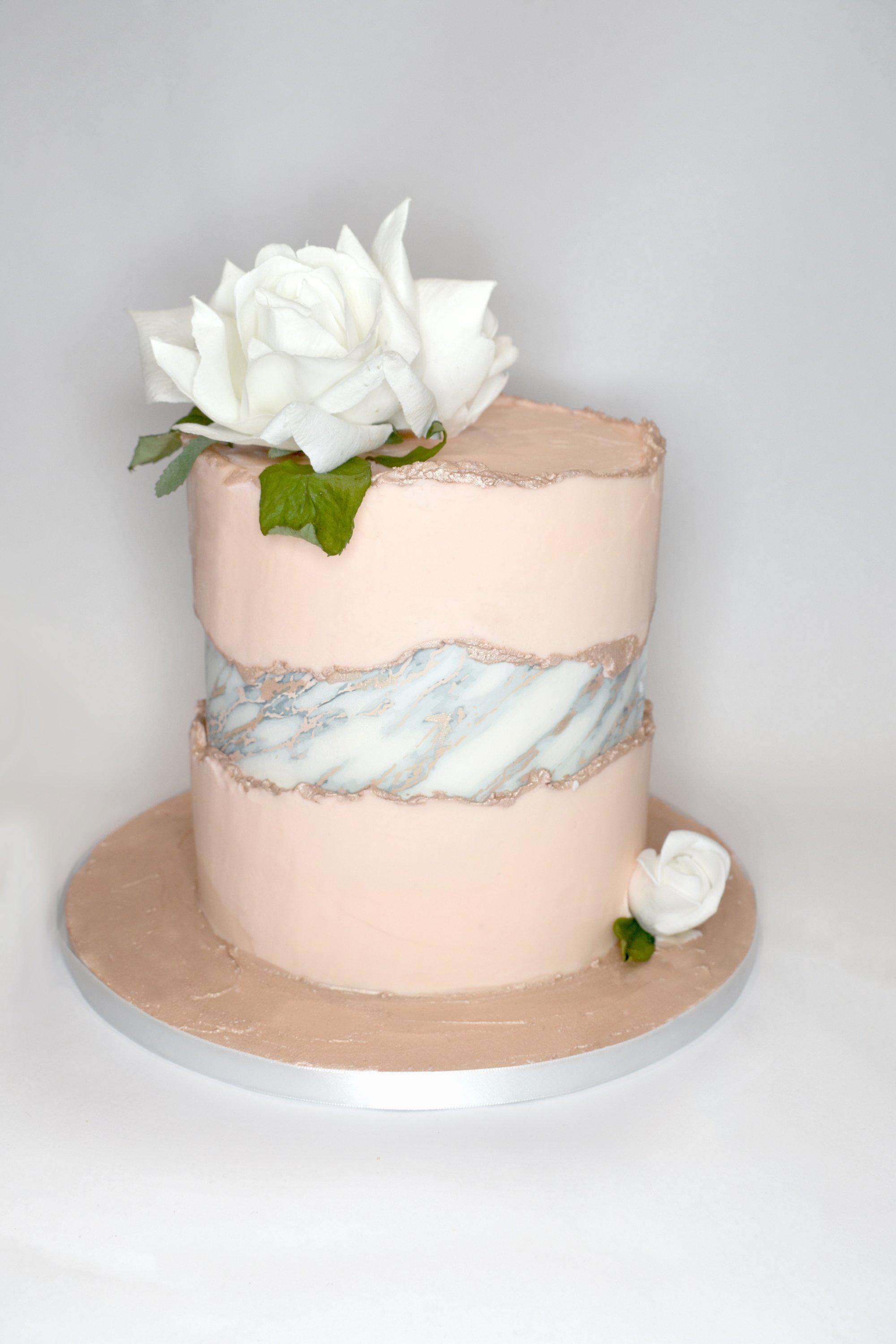 Pink Marble Wedding Cake with Textured Pattern - The Cakery - Leamington  Spa & Warwickshire Cake Boutique